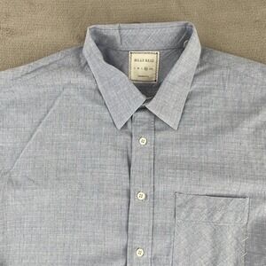 Billy Reid Shirt Men‎ XL Blue Tuscumbia Standard Cut Designer Long Sleeve $228